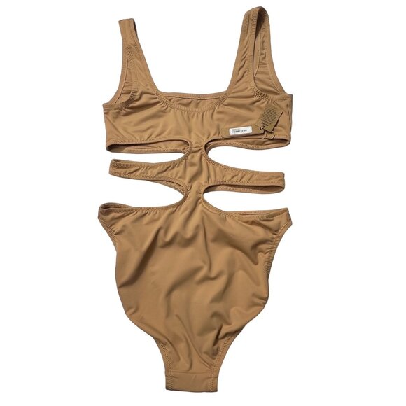 SKIMS Swim Tank Monokini Ochre Womens Small - Picture 4 of 14
